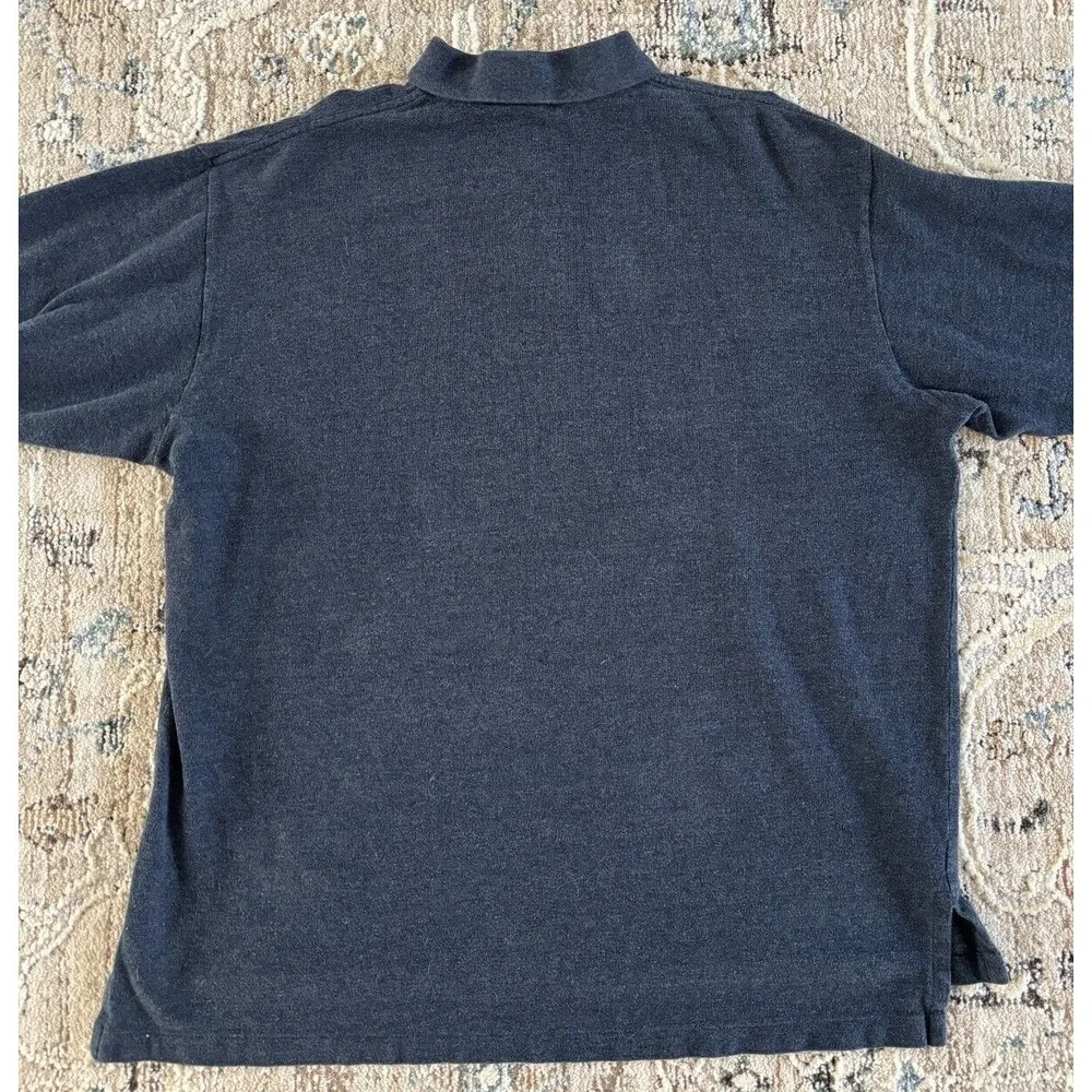 Polo Ralph Lauren Rugby Shirt Men Sz XL Blue 90s Preppy‎ Country Club Vintage